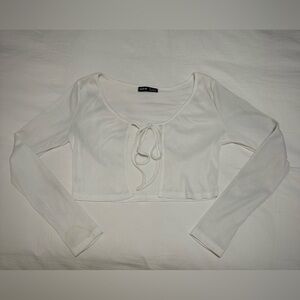 Long sleeve cropped cardigan